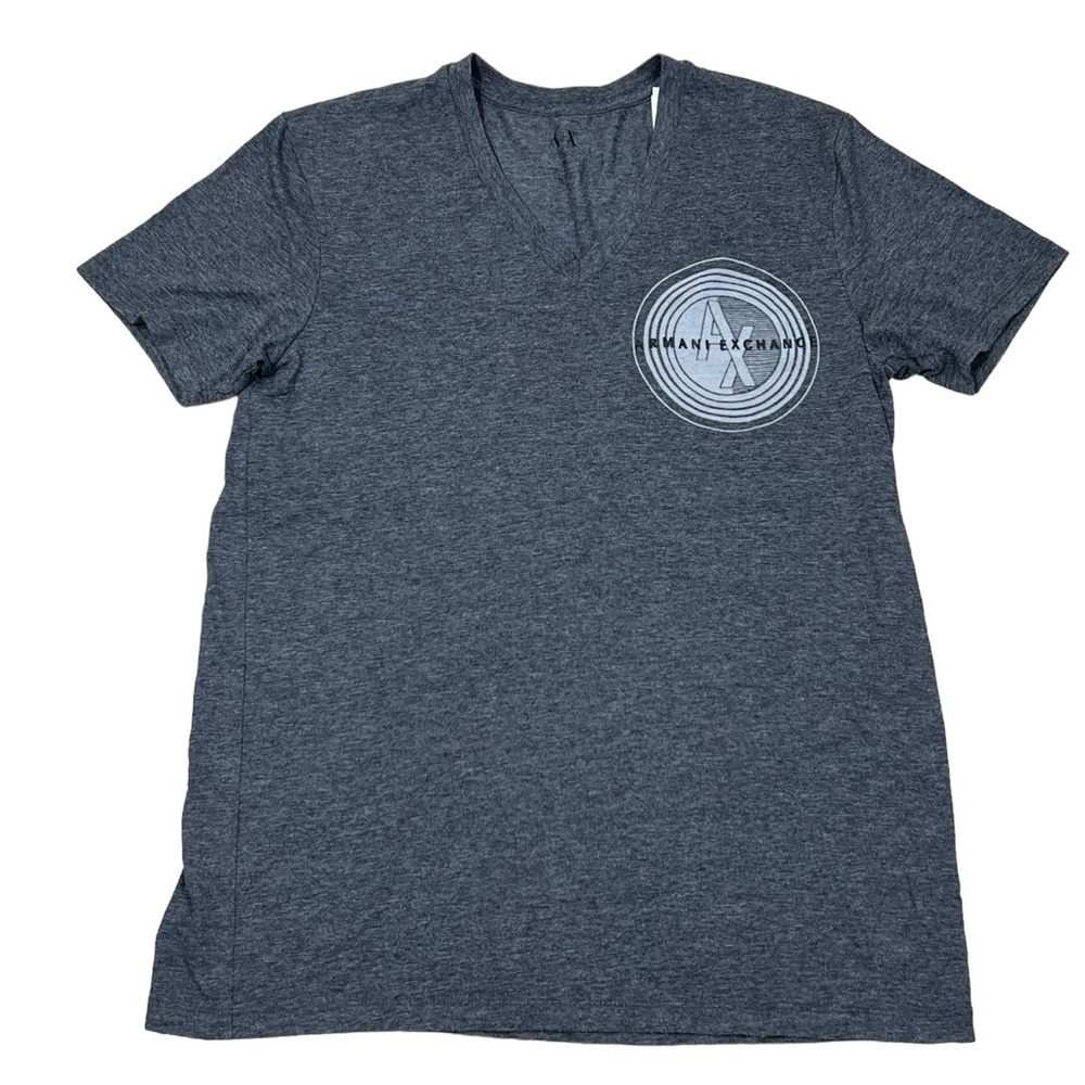 Armani Exchange AX T-Shirt Gray Short Sleeve Graphics